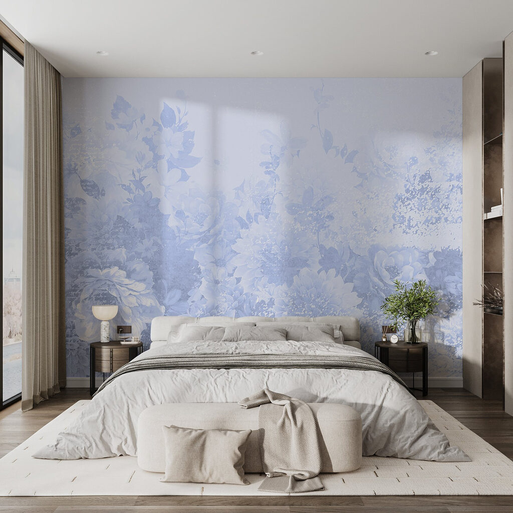 Soft floral elegance in pale hues Soft floral elegance in pale hues