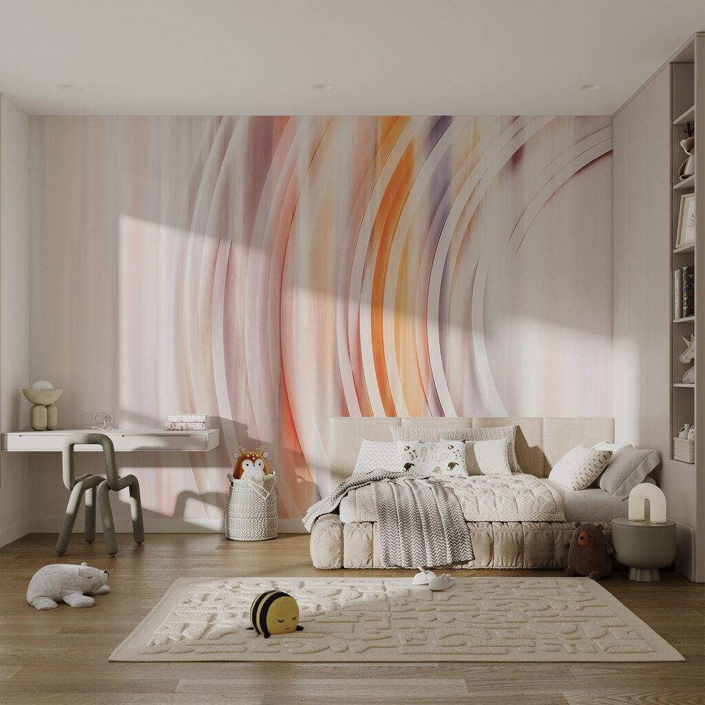 Blurry image of a swirly circle Blurry image of a swirly circle