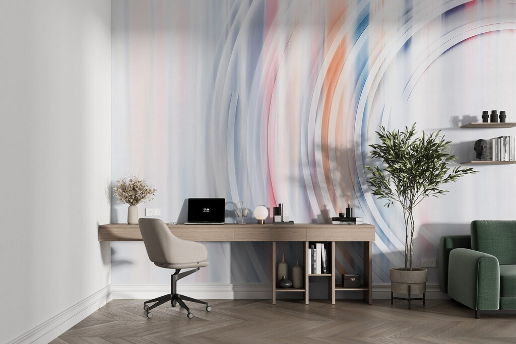 Blurry image of a circular object