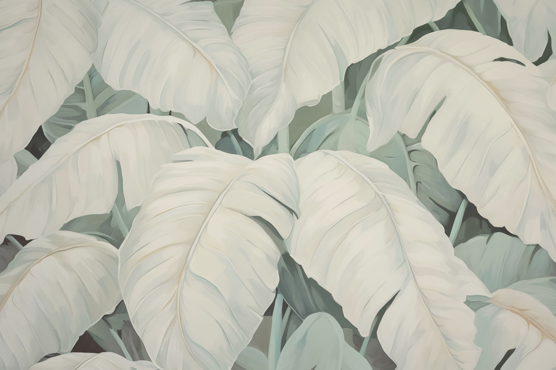 Serene foliage in soft hues Serene foliage in soft hues