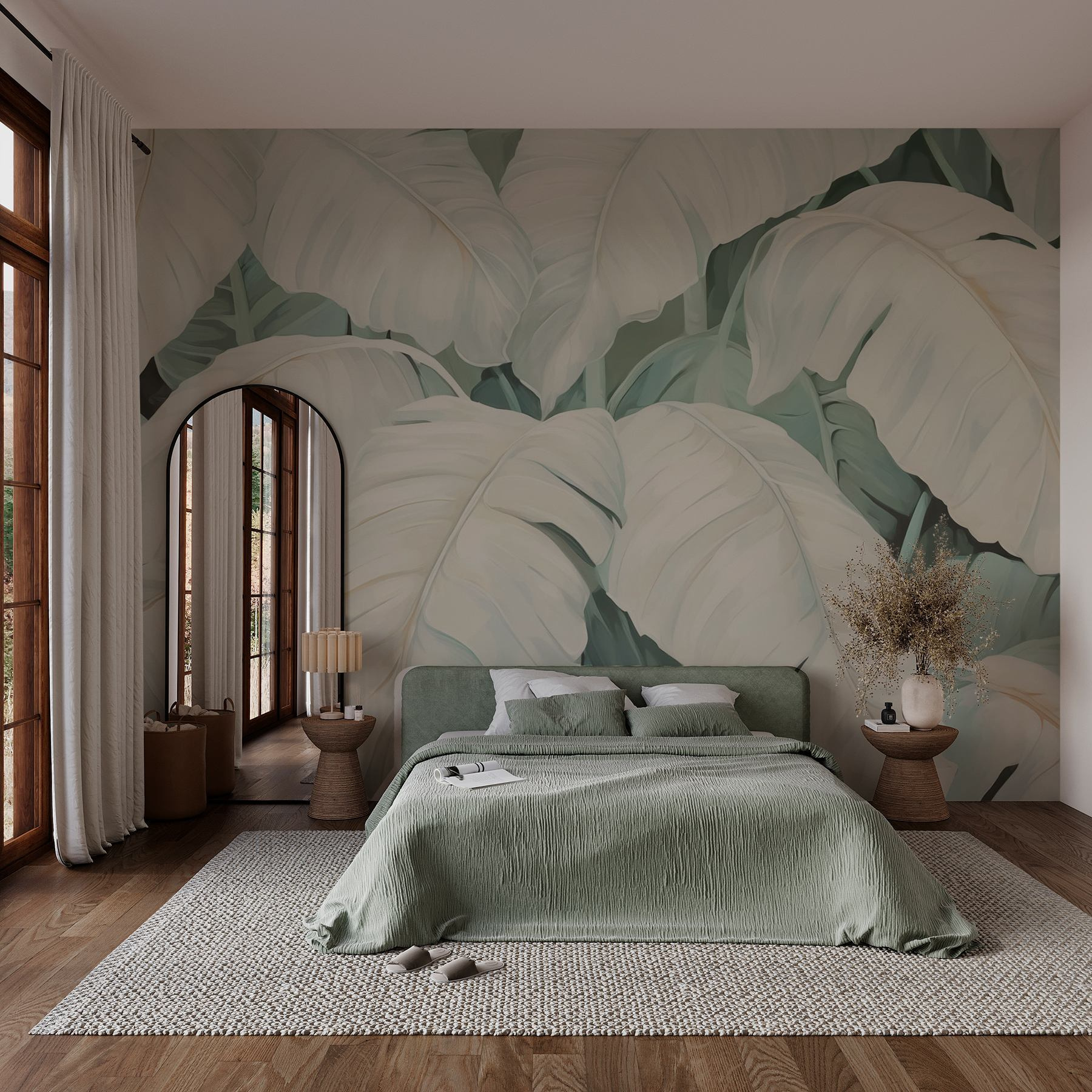 Serene foliage in soft hues Serene foliage in soft hues