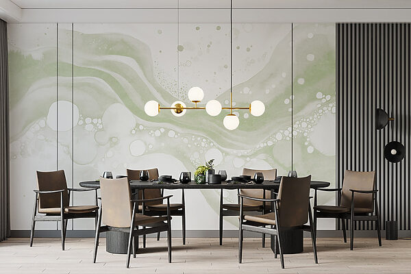 White and green paint White and green paint