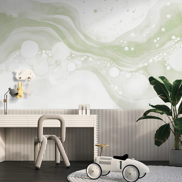 White and green paint White and green paint