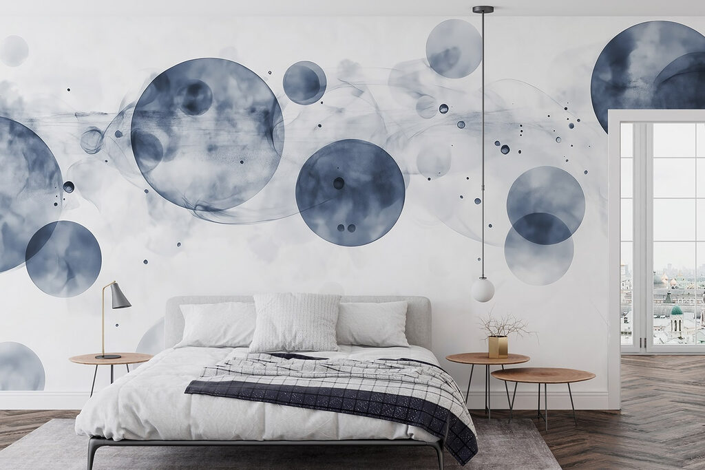 Group of circles with smoke Group of circles with smoke