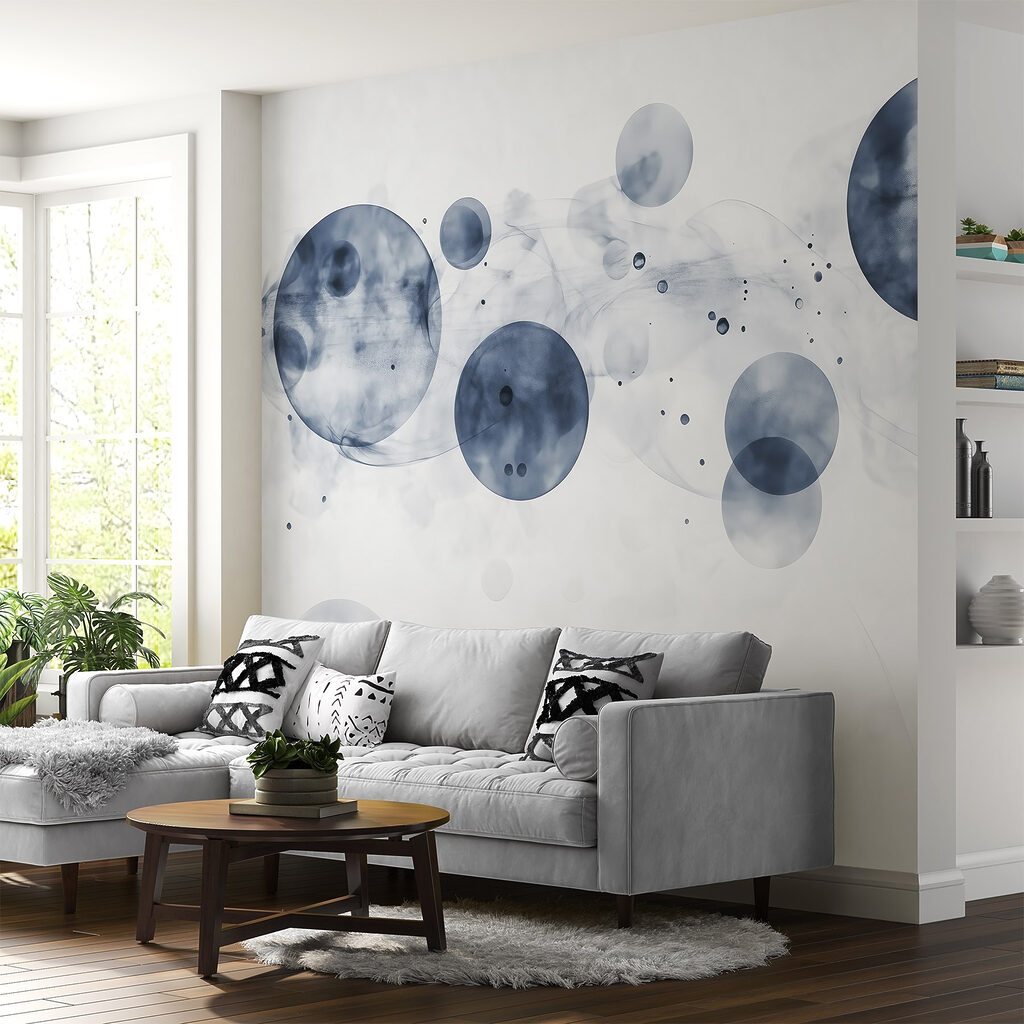 Group of circles with smoke Group of circles with smoke