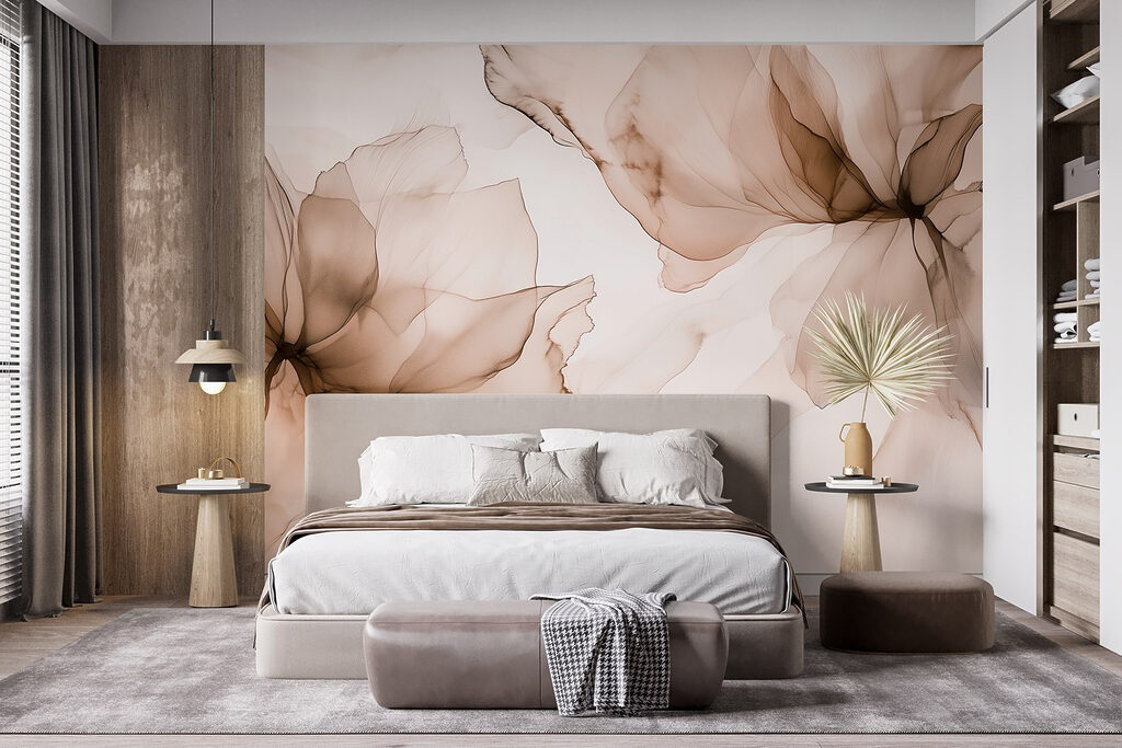 Delicate floral abstract design