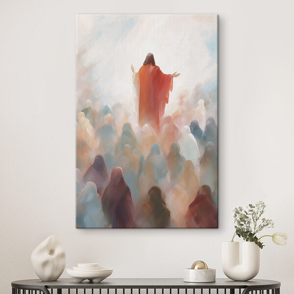 Vászonképek Festmény egy vörös köpenyes férfiról, akit egy csoport ember vesz körül (Cikkszám: s43354) Vászonképek Vászonképek Festmény egy vörös köpenyes férfiról, akit egy csoport ember vesz körül (Cikkszám: s43354)