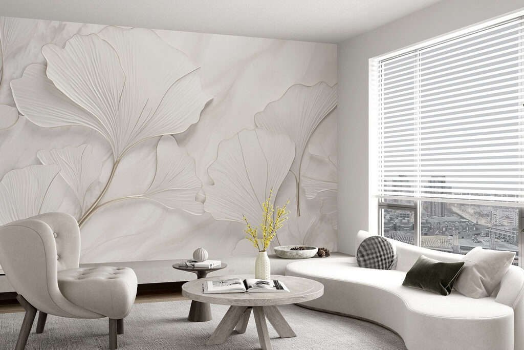 Delicate leaves on a soft background Delicate leaves on a soft background