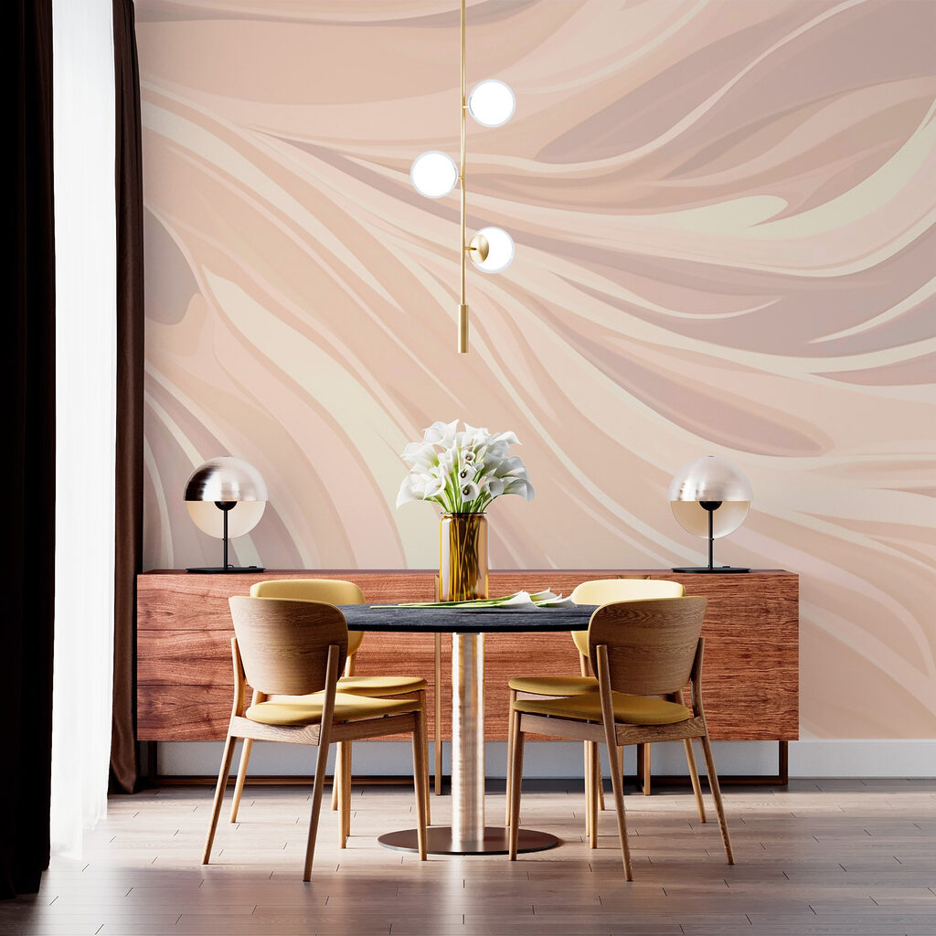 Fluid lines in soft, neutral tones Fluid lines in soft, neutral tones