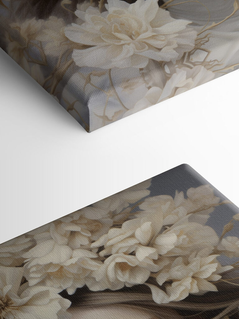 Woman with flowers in her hair