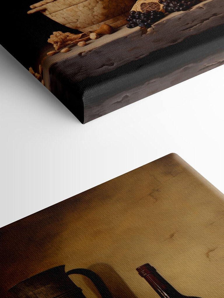 Still life with fruit and a bottle