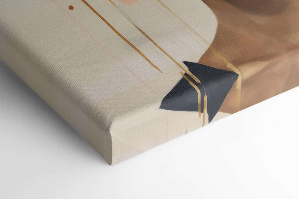 Painting of a woman with flowers on her head