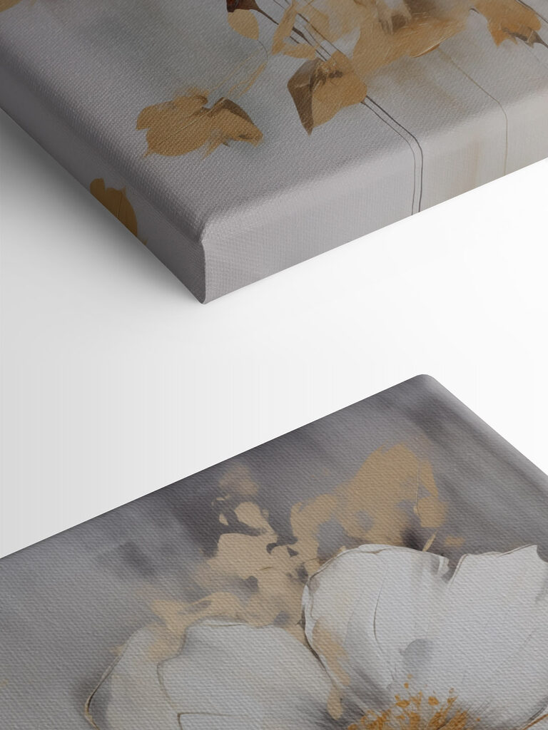 Painting of white flowers