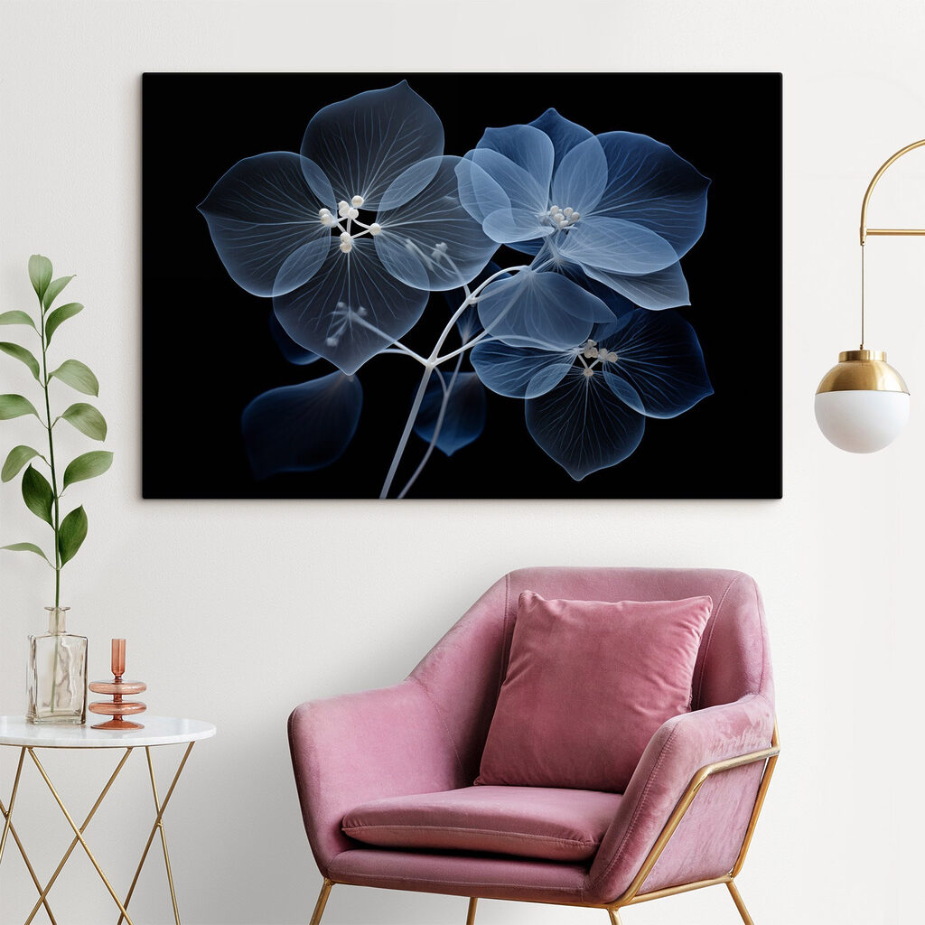 Translucent flowers on a dark background Translucent flowers on a dark background