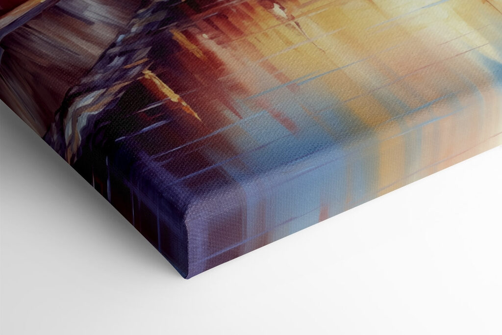 Bridge over a river with a building in the background