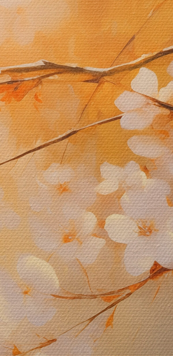Faág fehér virágokkal Faág fehér virágokkal