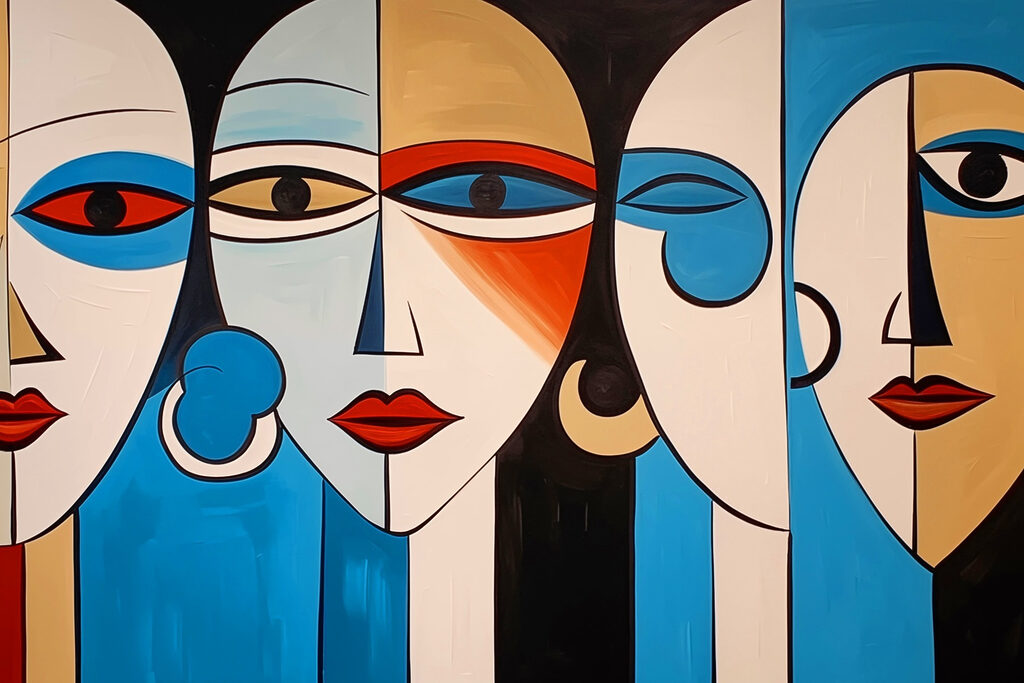 Painting of a group of people