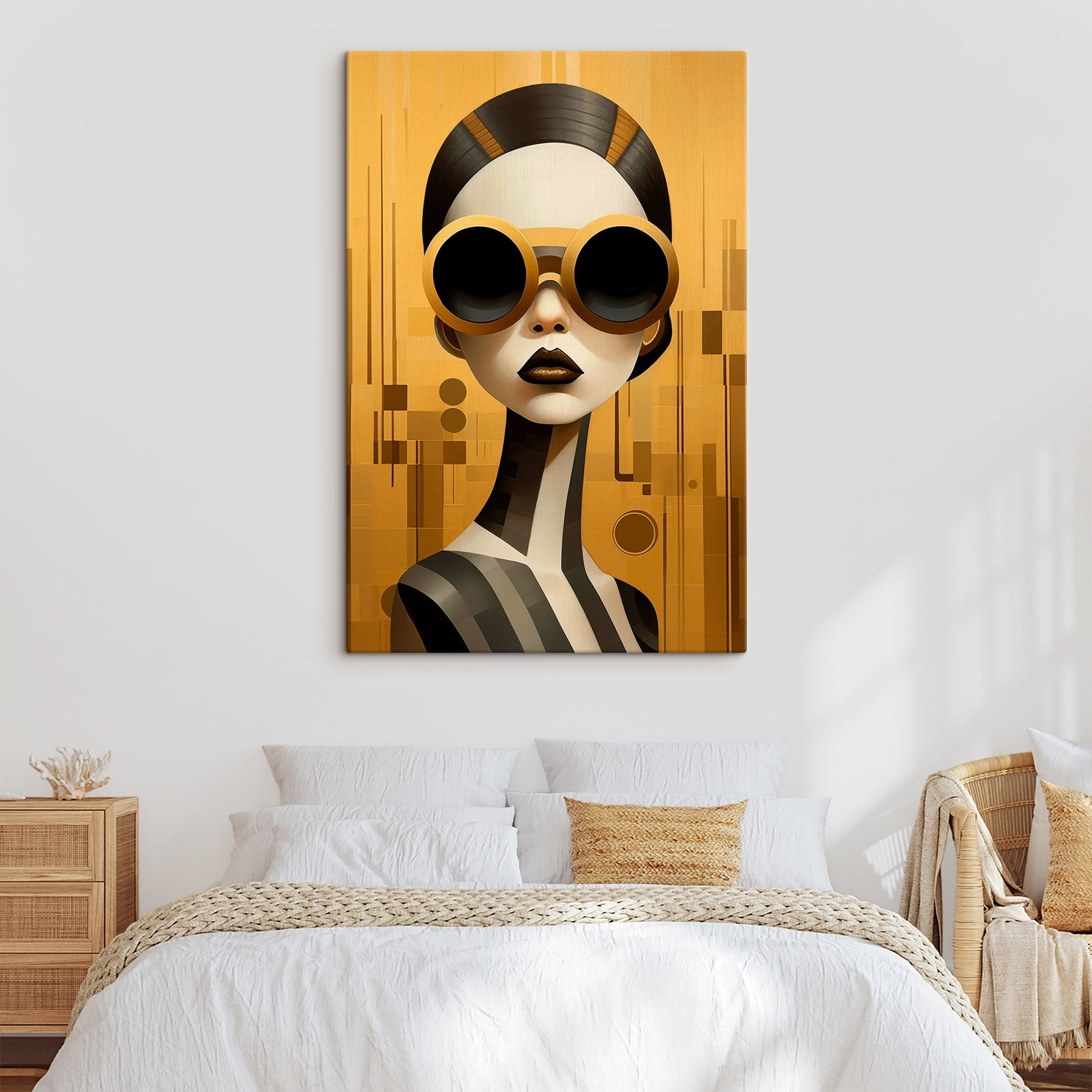 Woman wearing goggles