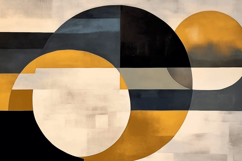 Painting of circles and lines Painting of circles and lines