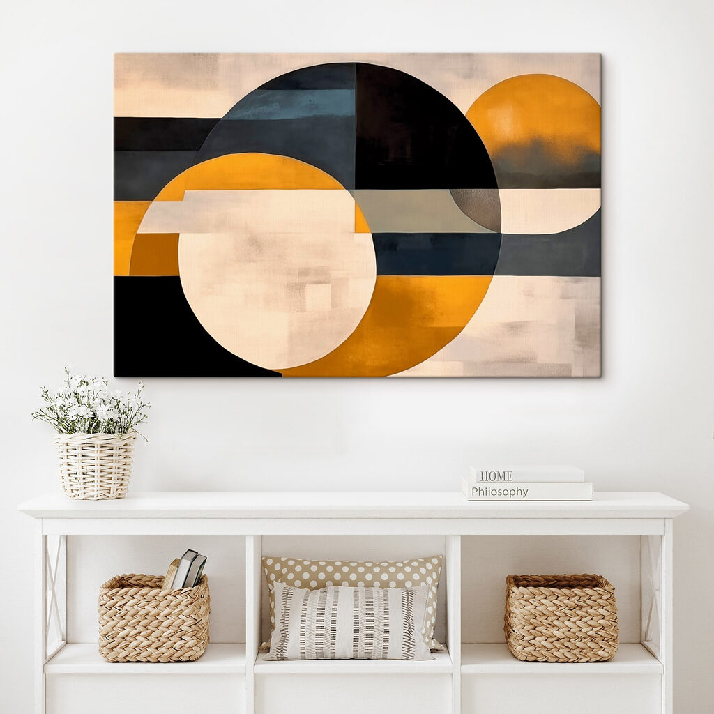 Painting of circles and lines Painting of circles and lines