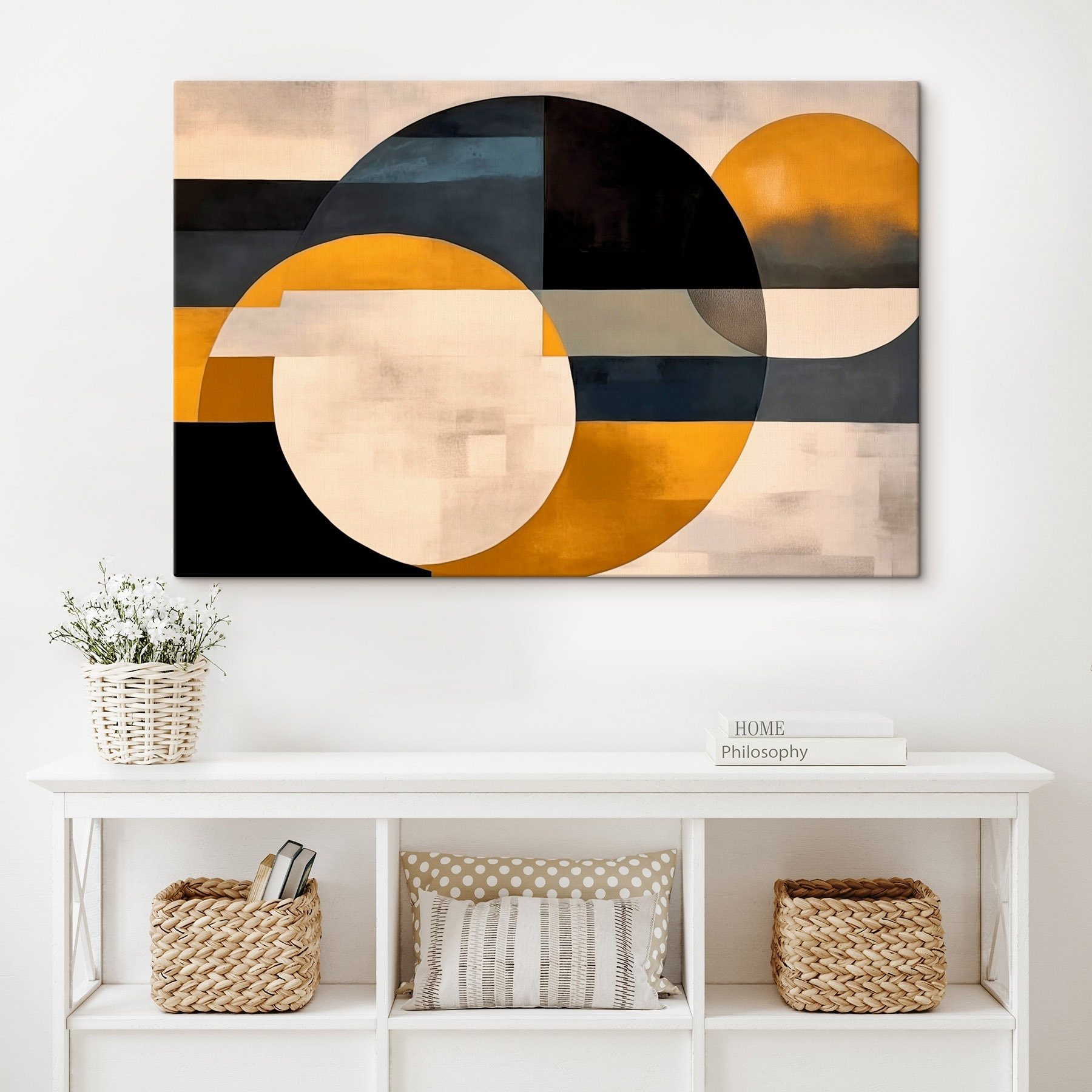 Painting of circles and lines Painting of circles and lines