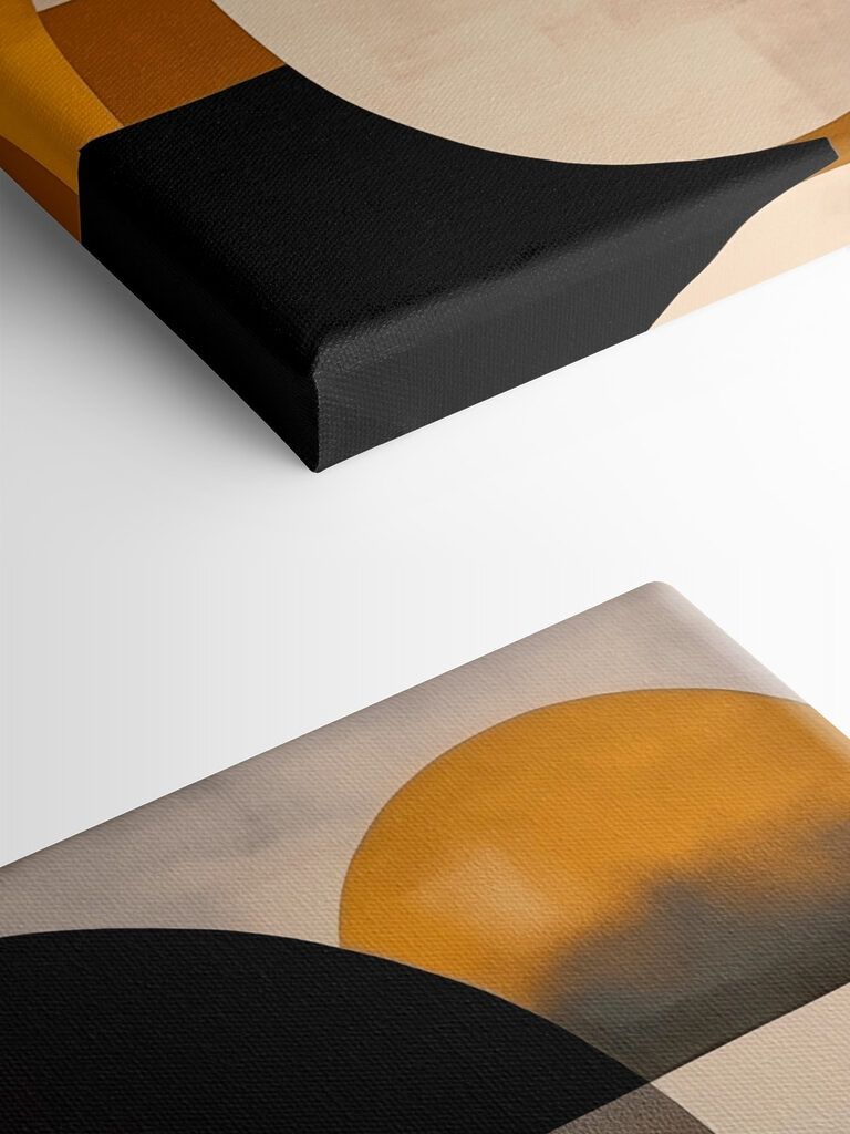 Abstract circles in contrasting colors Abstract circles in contrasting colors