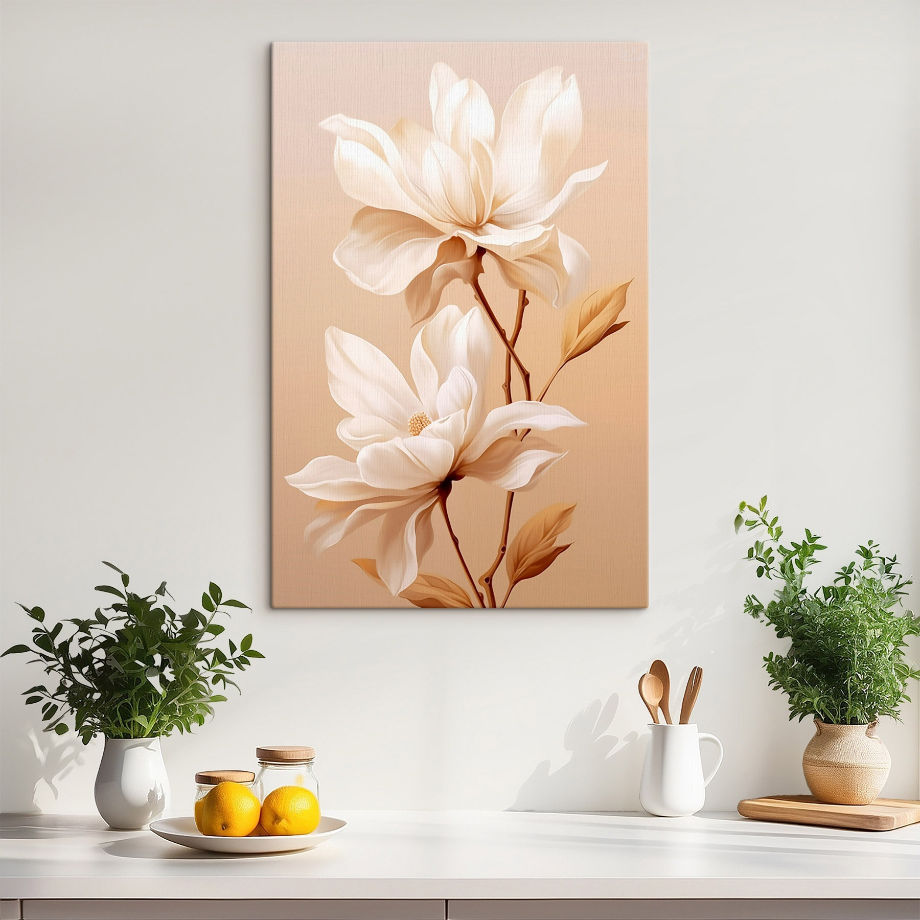 Soft blooms in muted tones