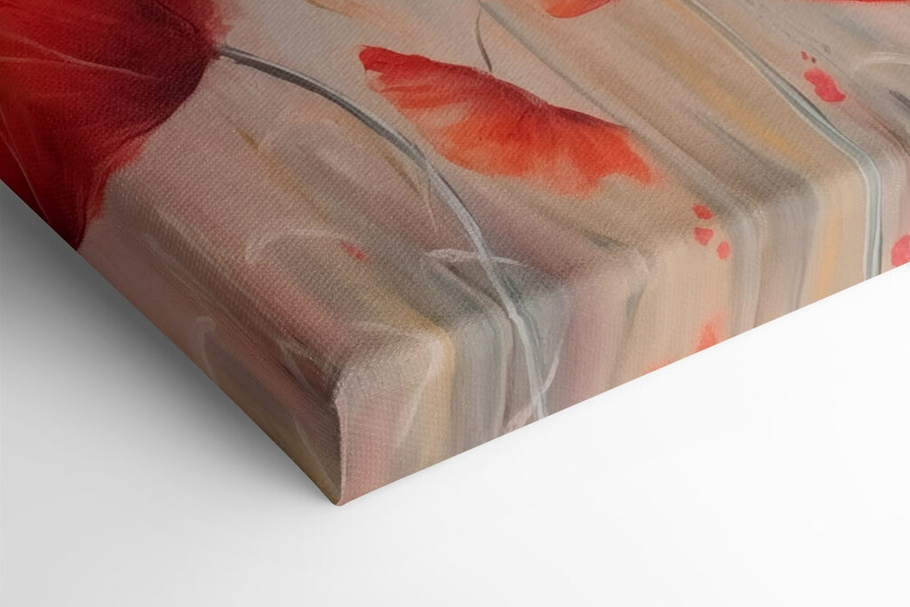 Painting of red flowers