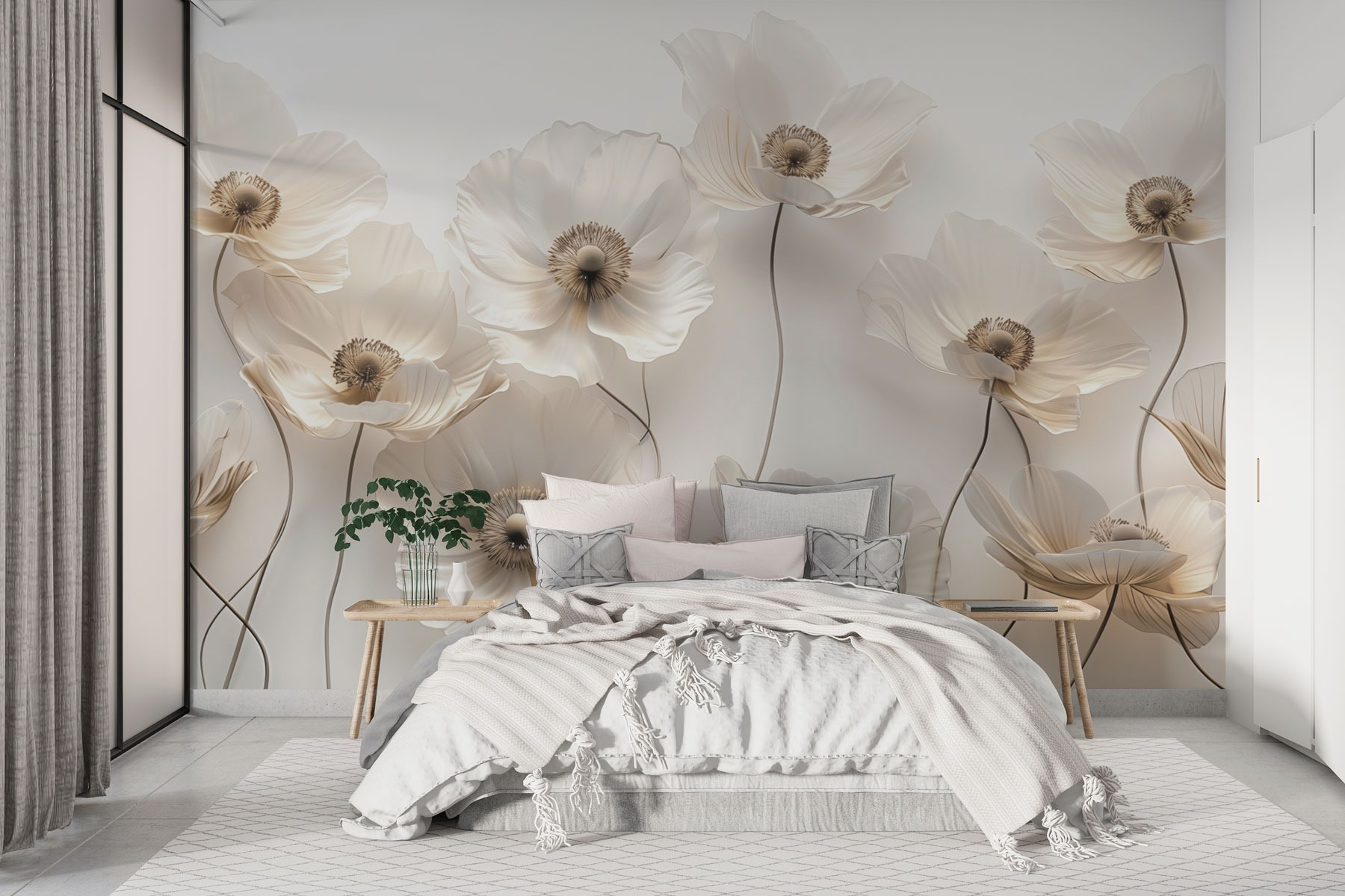 Group of white flowers