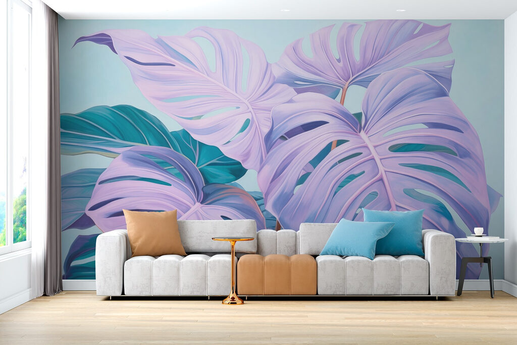 Dreamy leaves in pastel hues Dreamy leaves in pastel hues