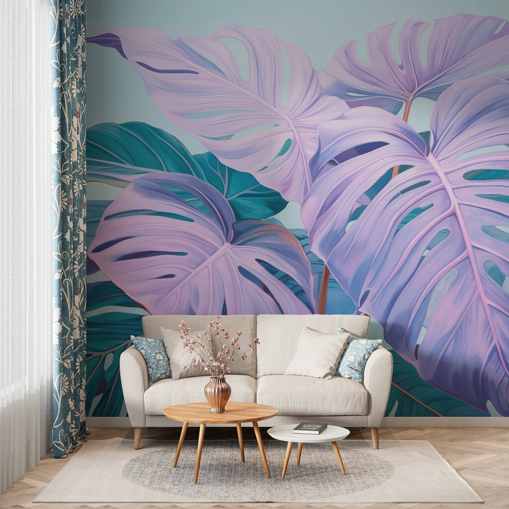 Dreamy leaves in pastel hues Dreamy leaves in pastel hues