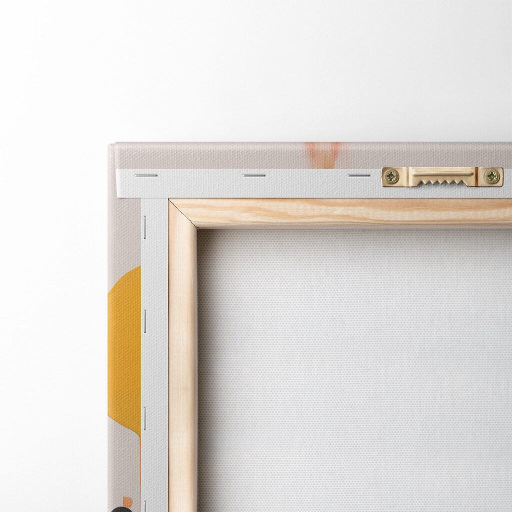 Painting of colorful circles and lines Painting of colorful circles and lines