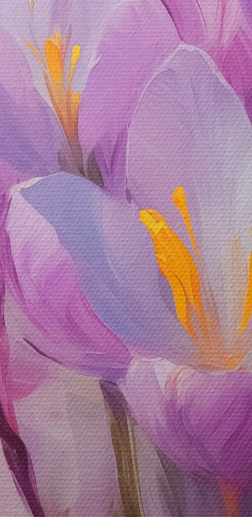 Delicate blooms in soft hues