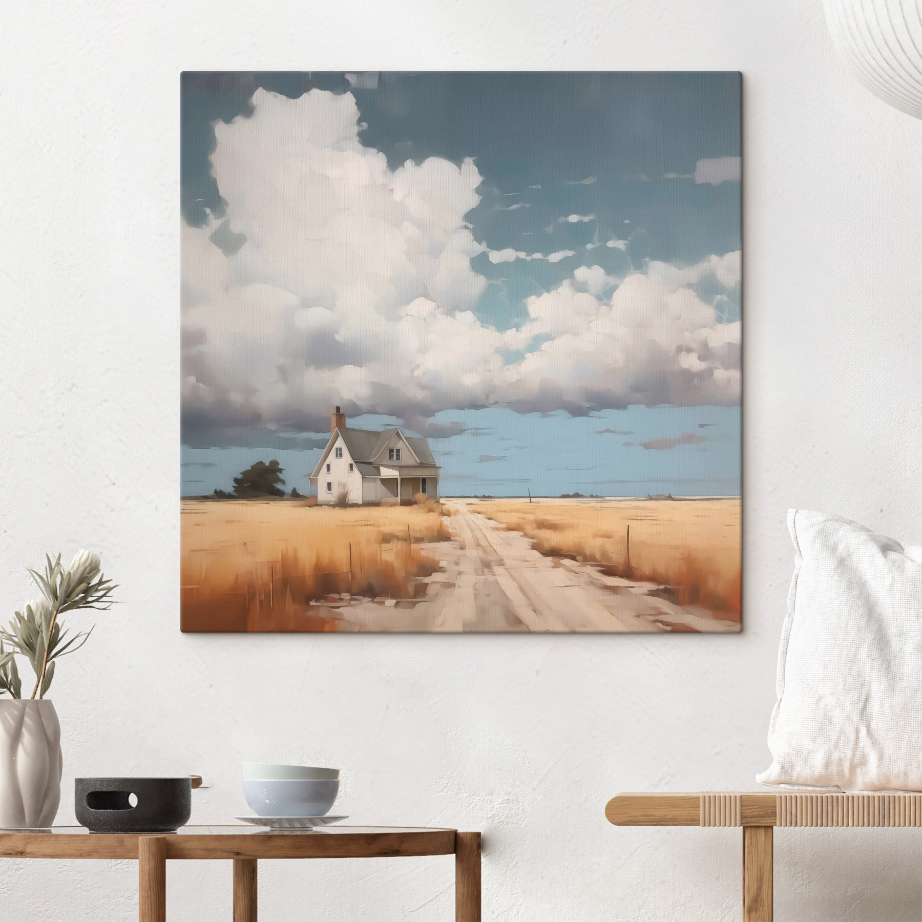 House in a field House in a field