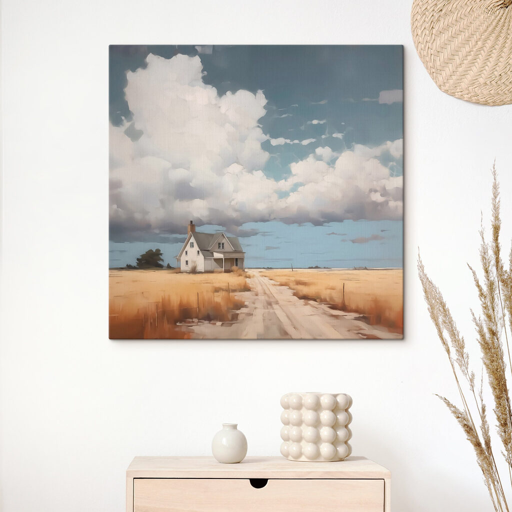 House in a field House in a field