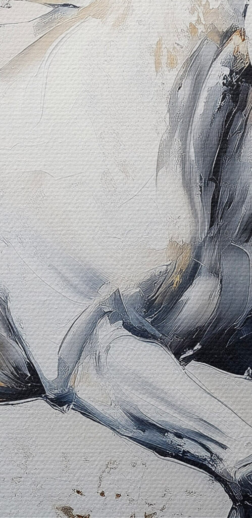 Painting of a white horse