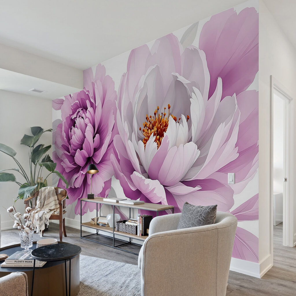 Beautiful blooms in soft colors