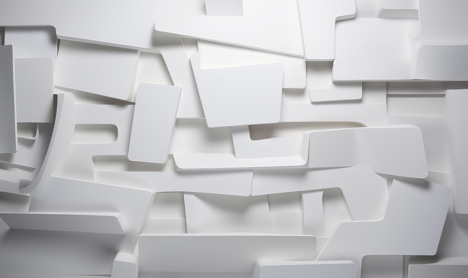 White wall with many rectangles