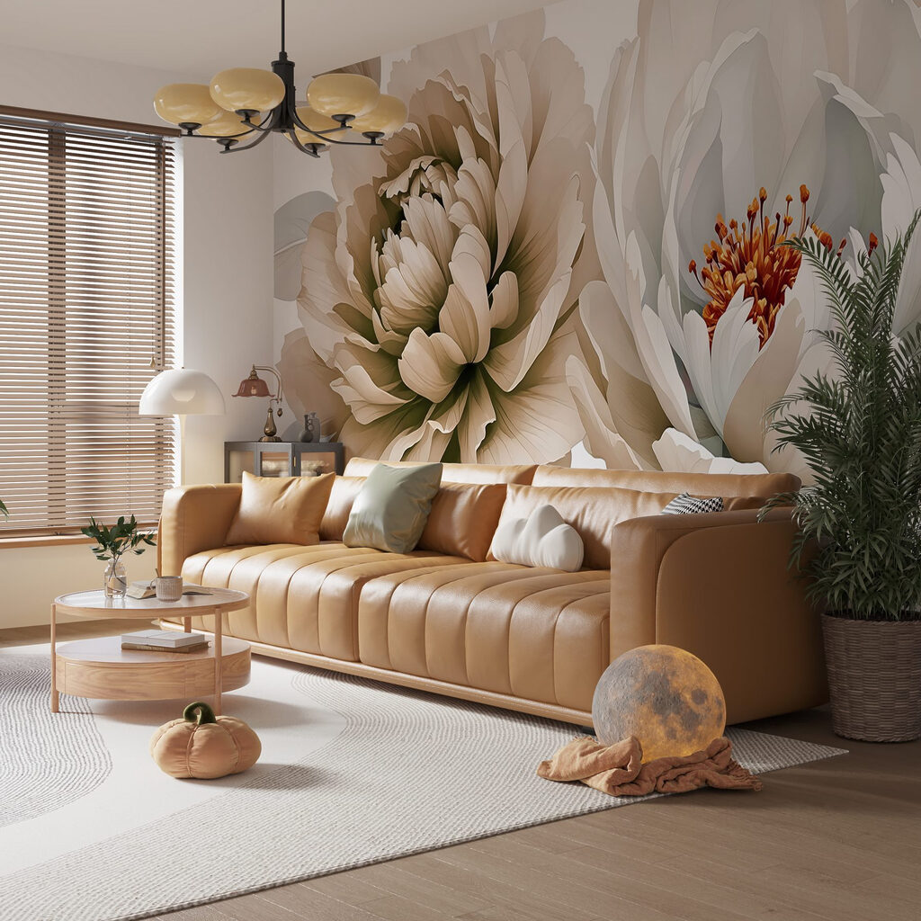 Delicate blooms in soft hues