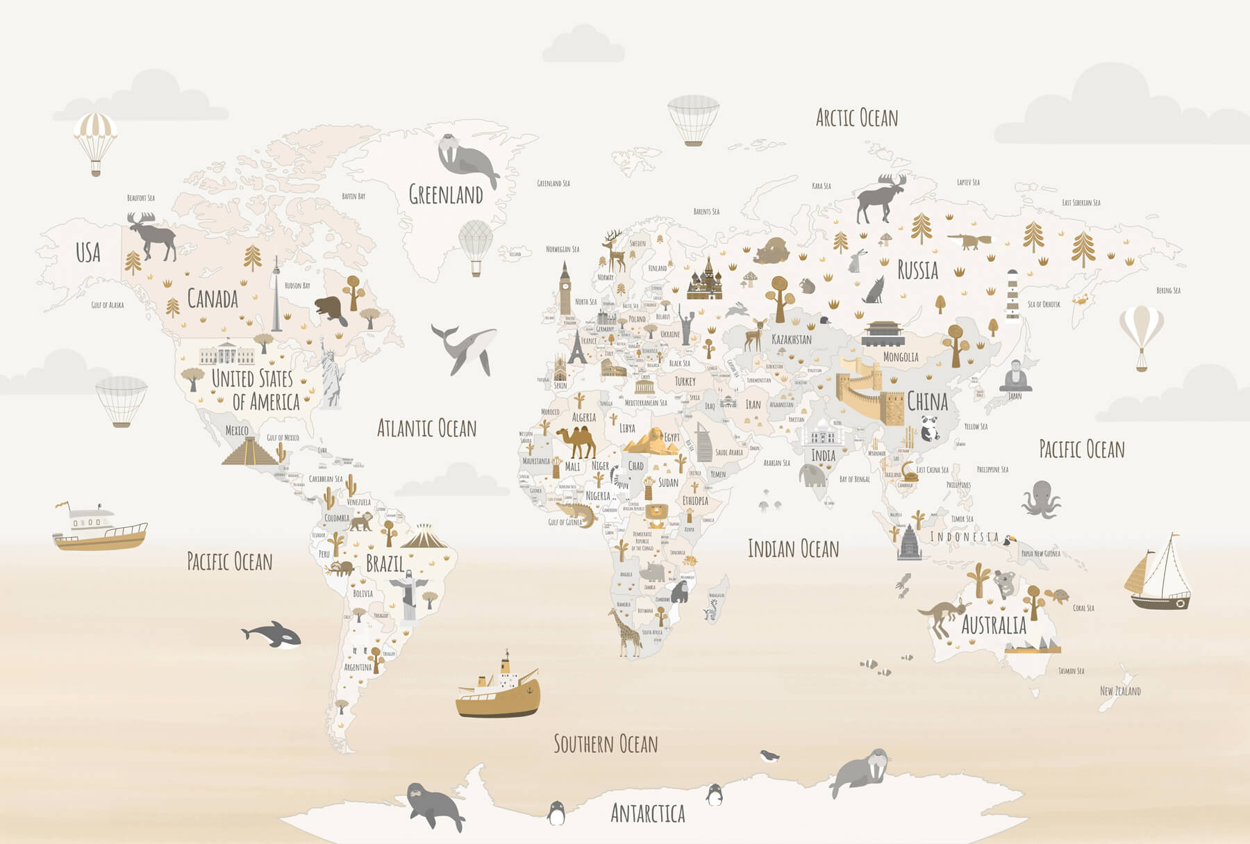 Map of the world Map of the world