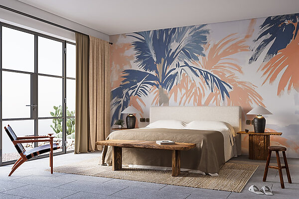 Fotótapéta Fotótapéta Pálmafák festése (Cikkszám: w03580)