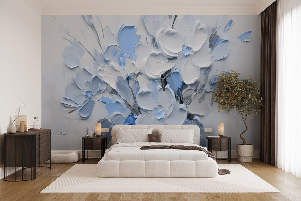 Painting of flowers in a vase