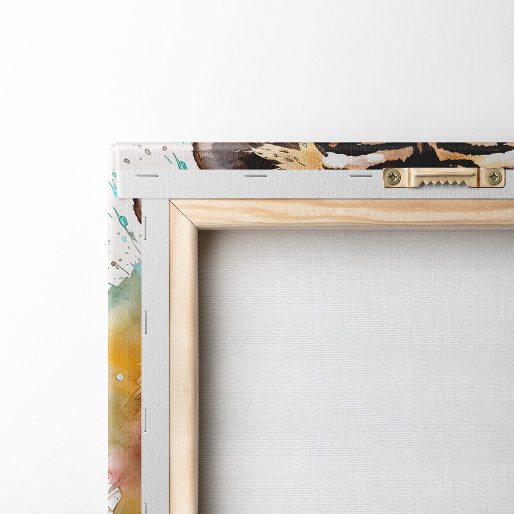 Tiger with colorful splashes Tiger with colorful splashes