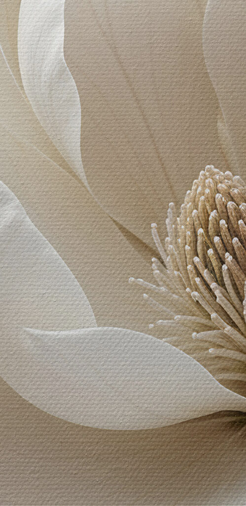 Delicate blooms in soft hues