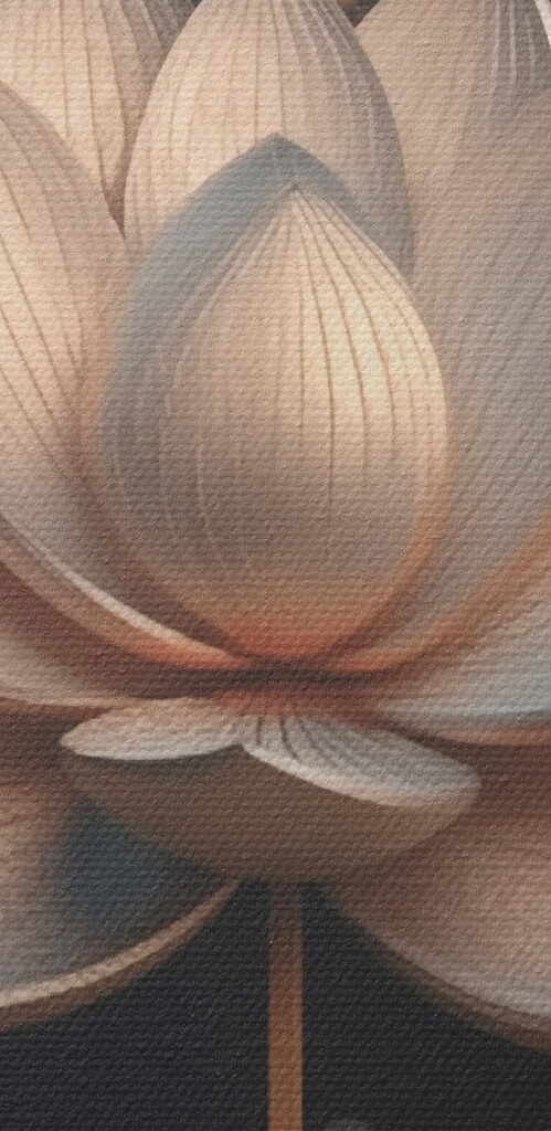 Tranquil flower amidst dark background