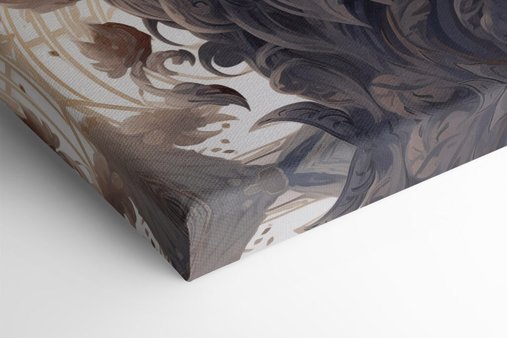 Lion with a decorative mane