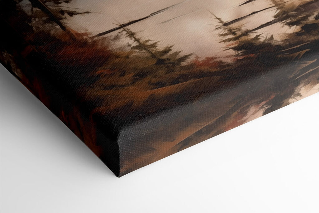 Mountain lake and trees