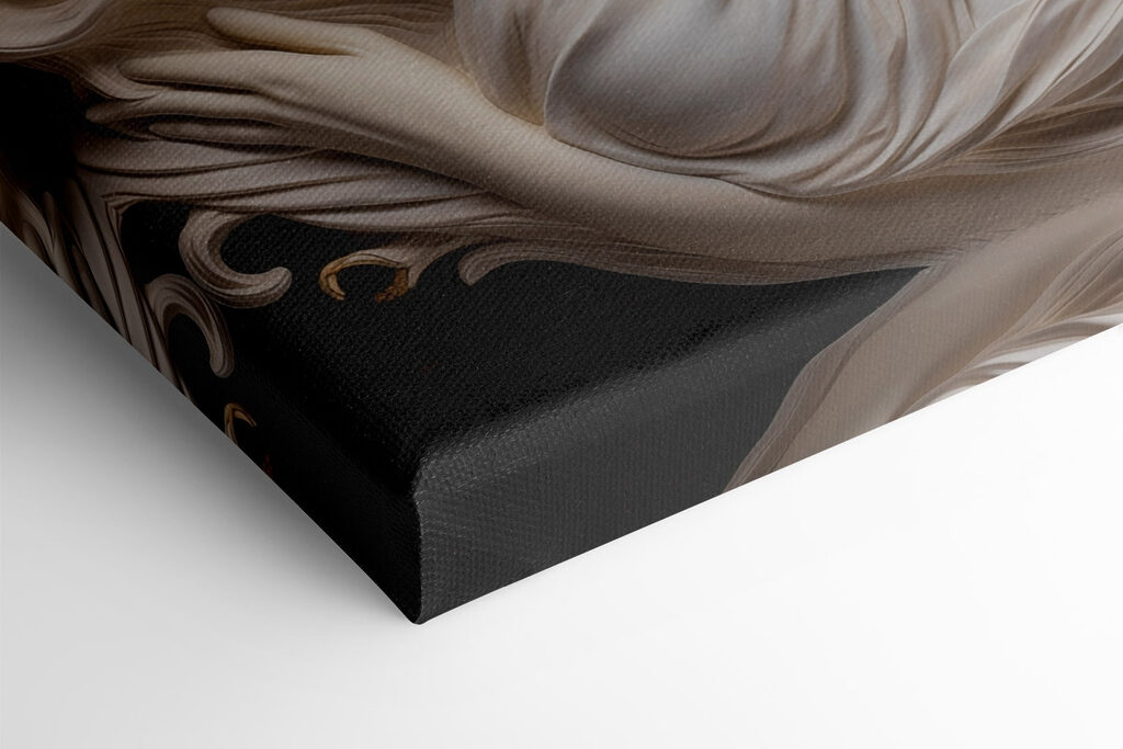 Statue of a woman with long hair