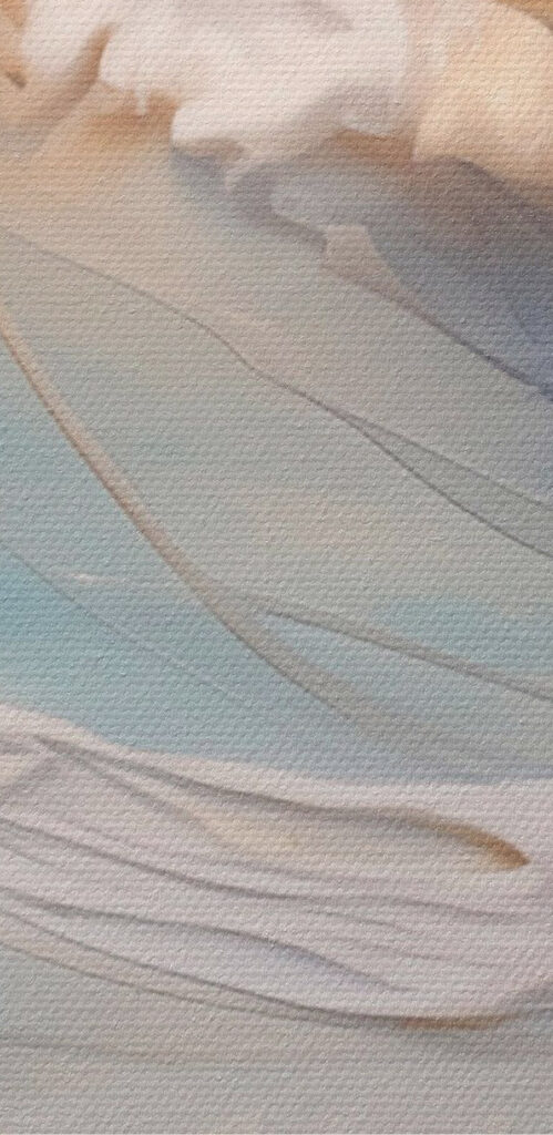 Serene ocean waves at sunset