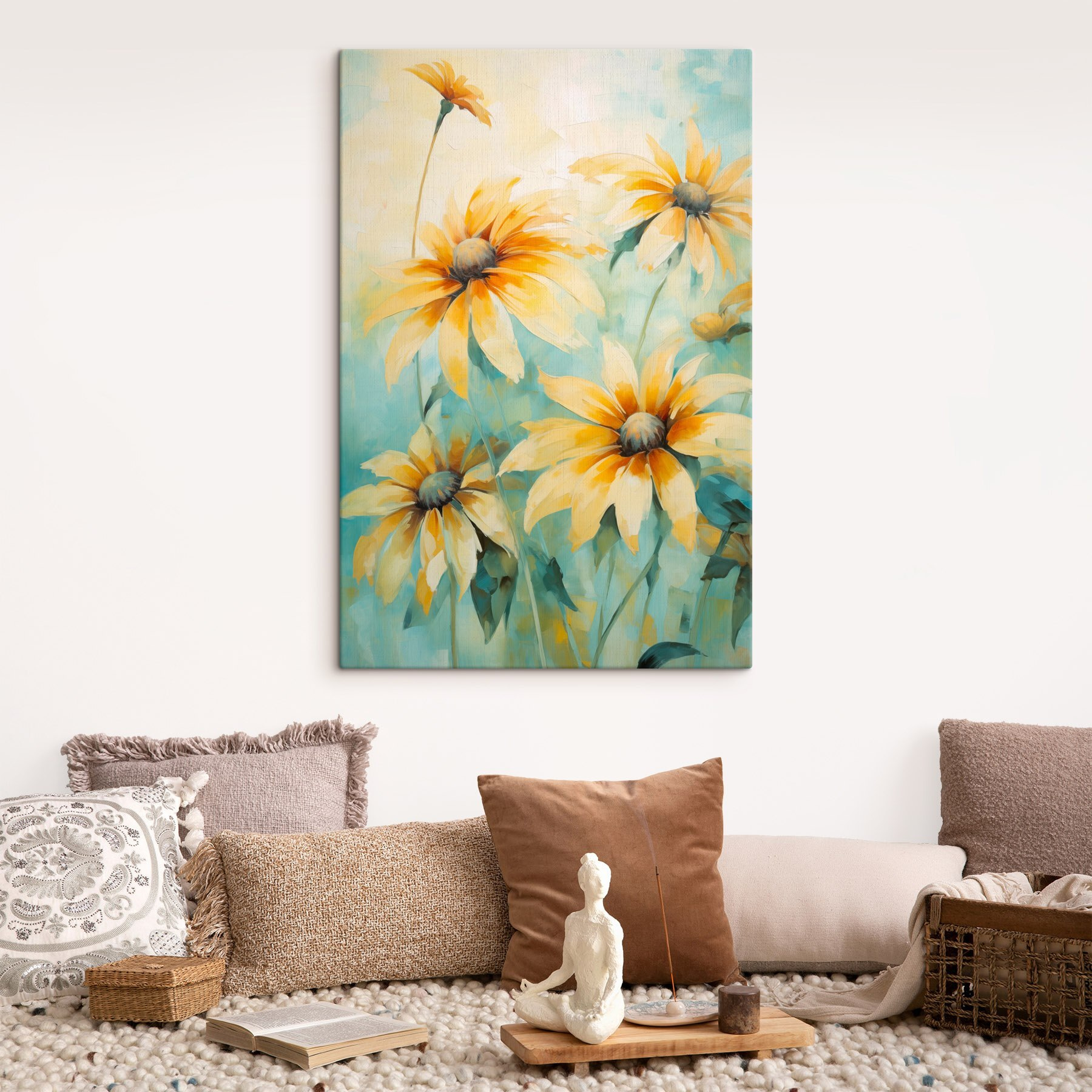 Painting of yellow flowers